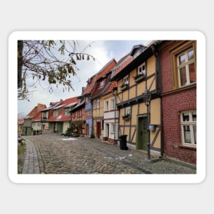 Half-timbered house in Quedlinburg Sticker